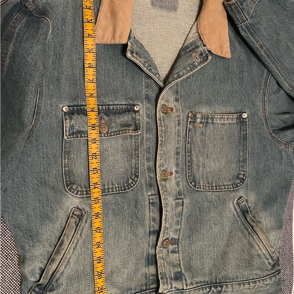 ‼️SOLD‼️ PRL Vintage Chief Indian Head Native American Jean Jacket Large - Picture 5 of 10